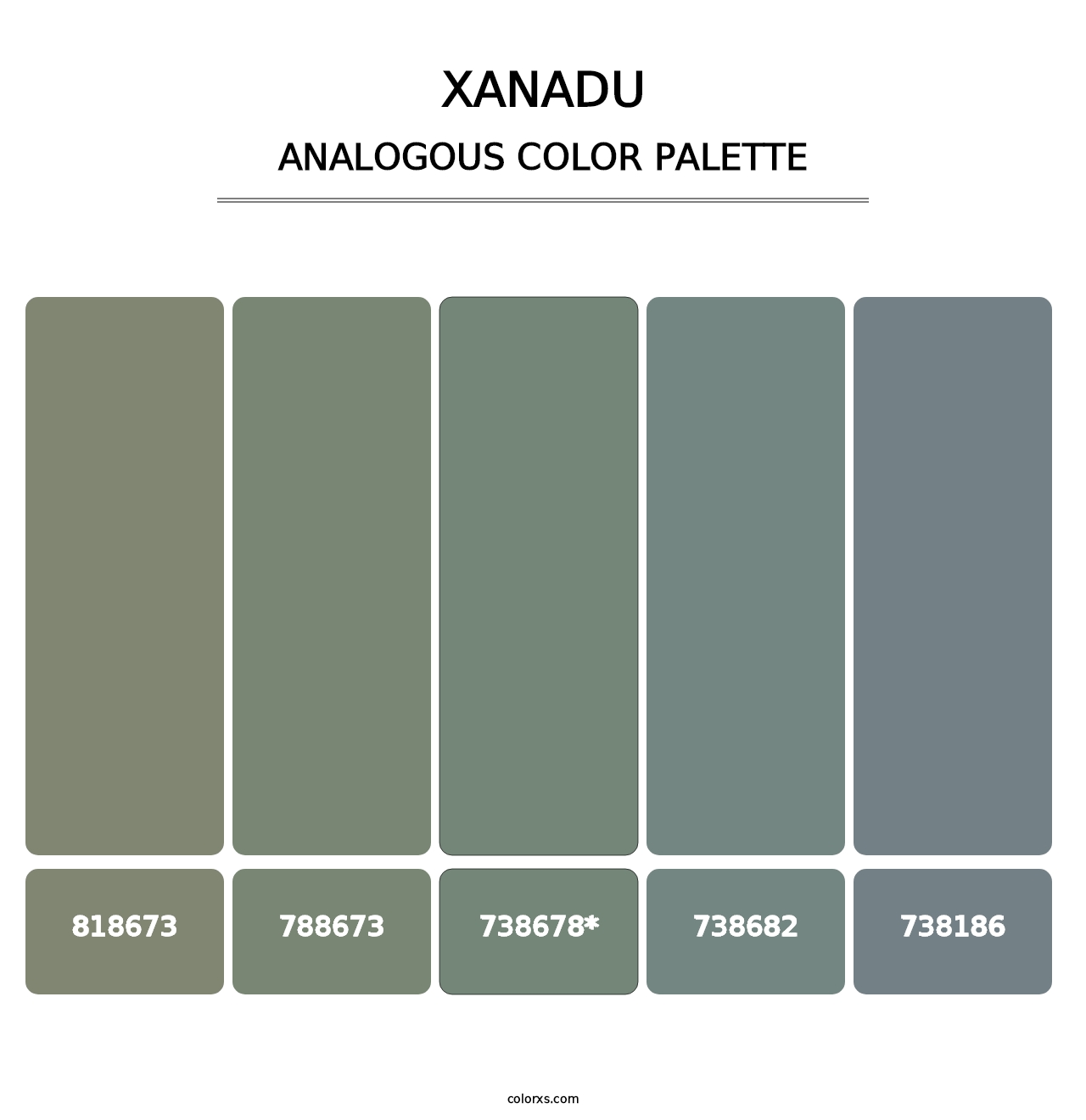 Xanadu - Analogous Color Palette