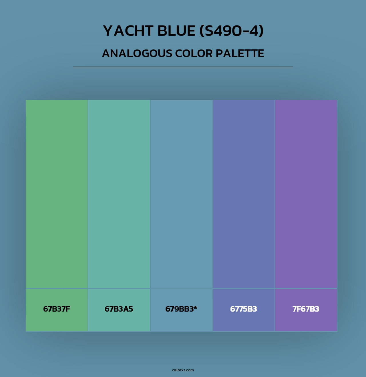 Yacht Blue (S490-4) - Analogous Color Palette