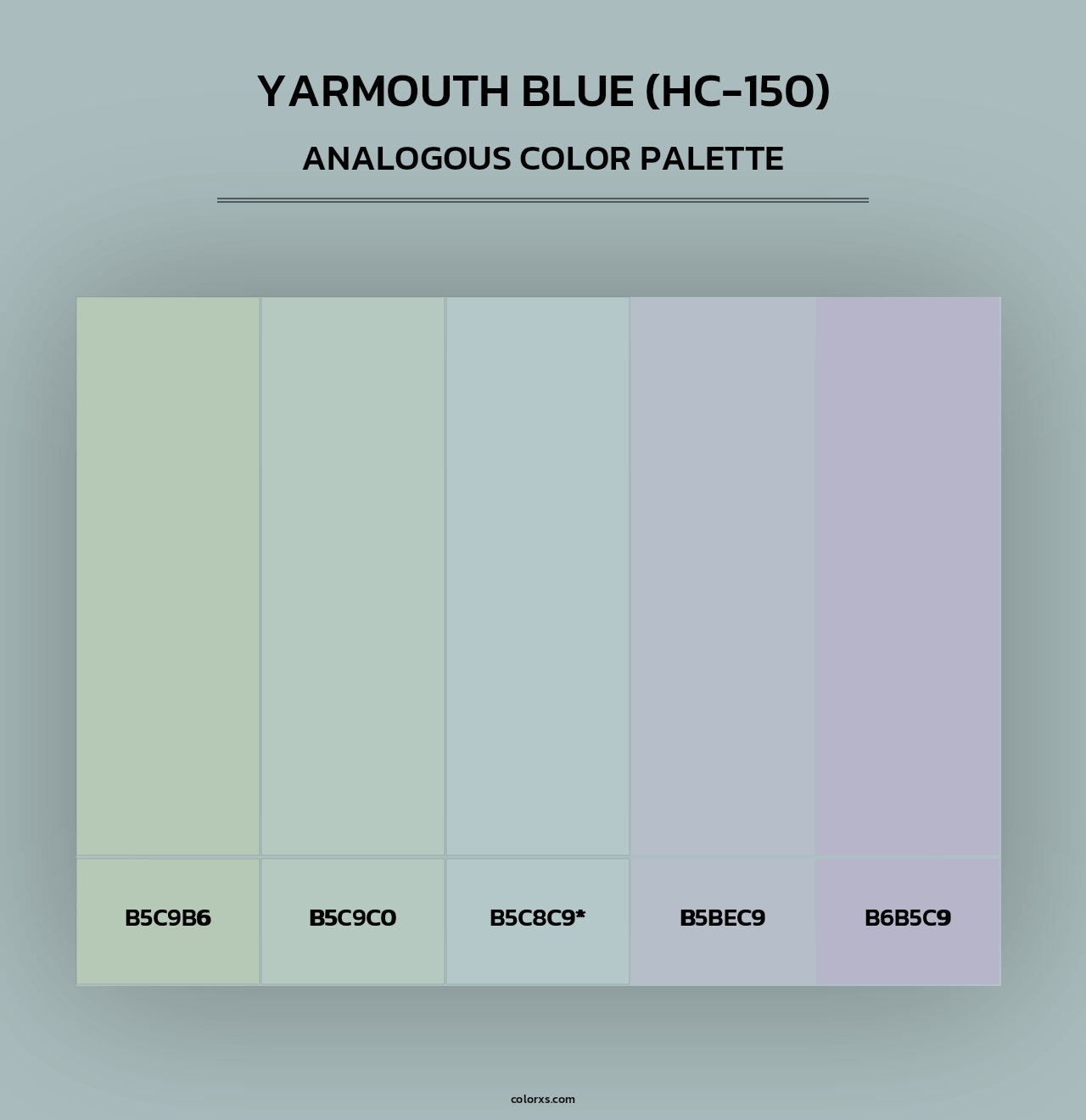 Yarmouth Blue (HC-150) - Analogous Color Palette