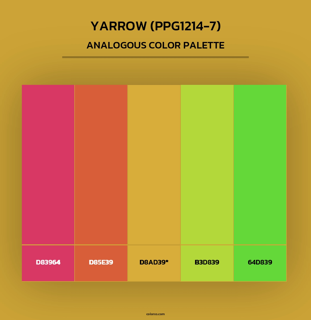 Yarrow (PPG1214-7) - Analogous Color Palette