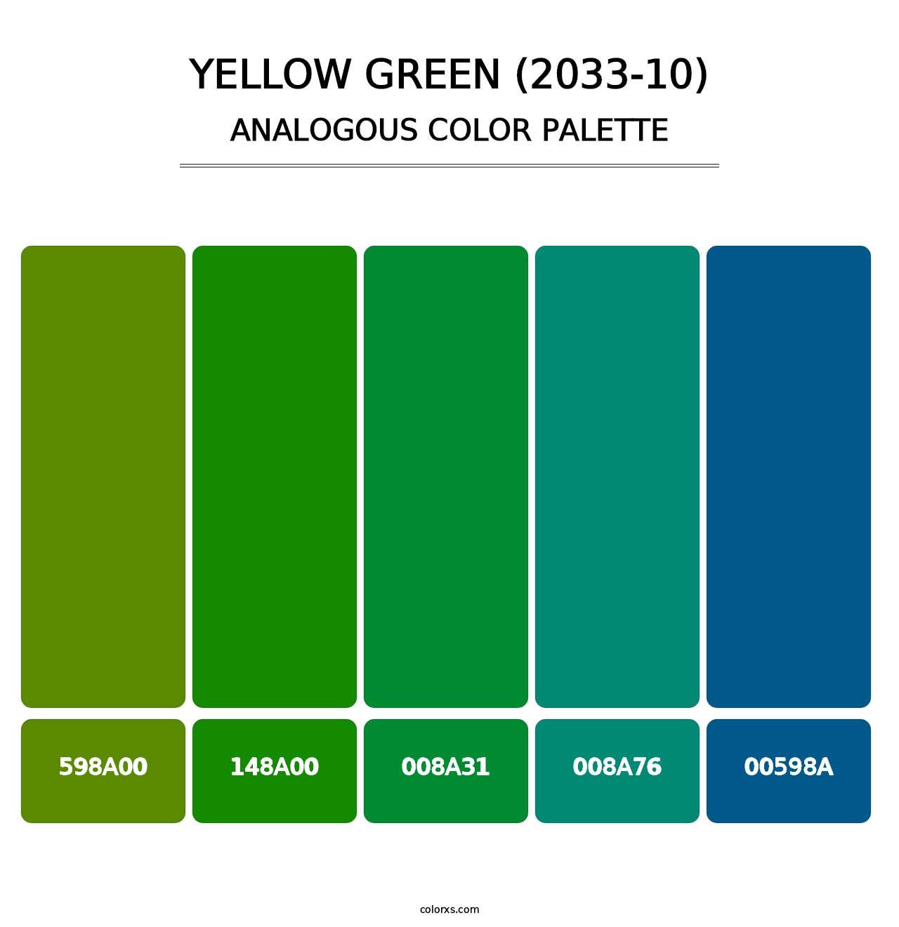 Yellow Green (2033-10) - Analogous Color Palette