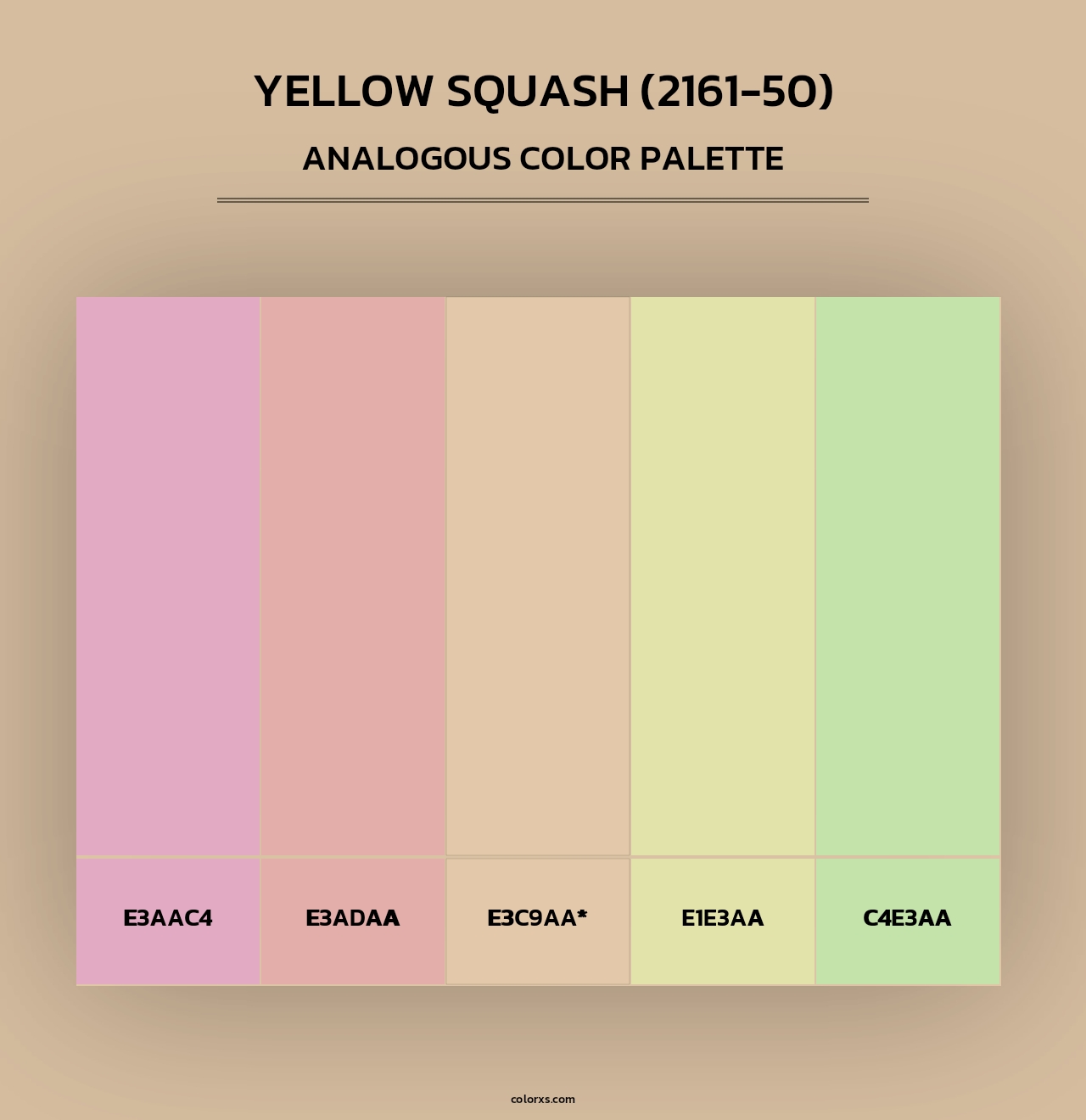 Yellow Squash (2161-50) - Analogous Color Palette
