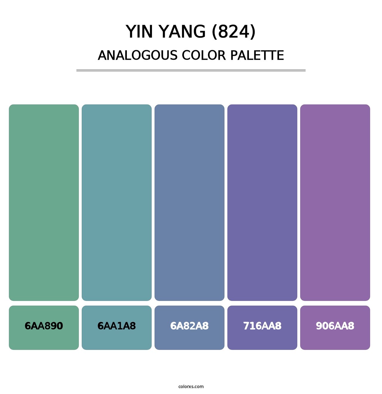 Yin Yang (824) - Analogous Color Palette