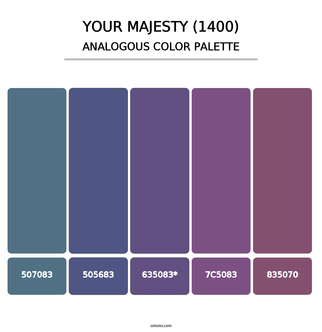 Your Majesty (1400) - Analogous Color Palette