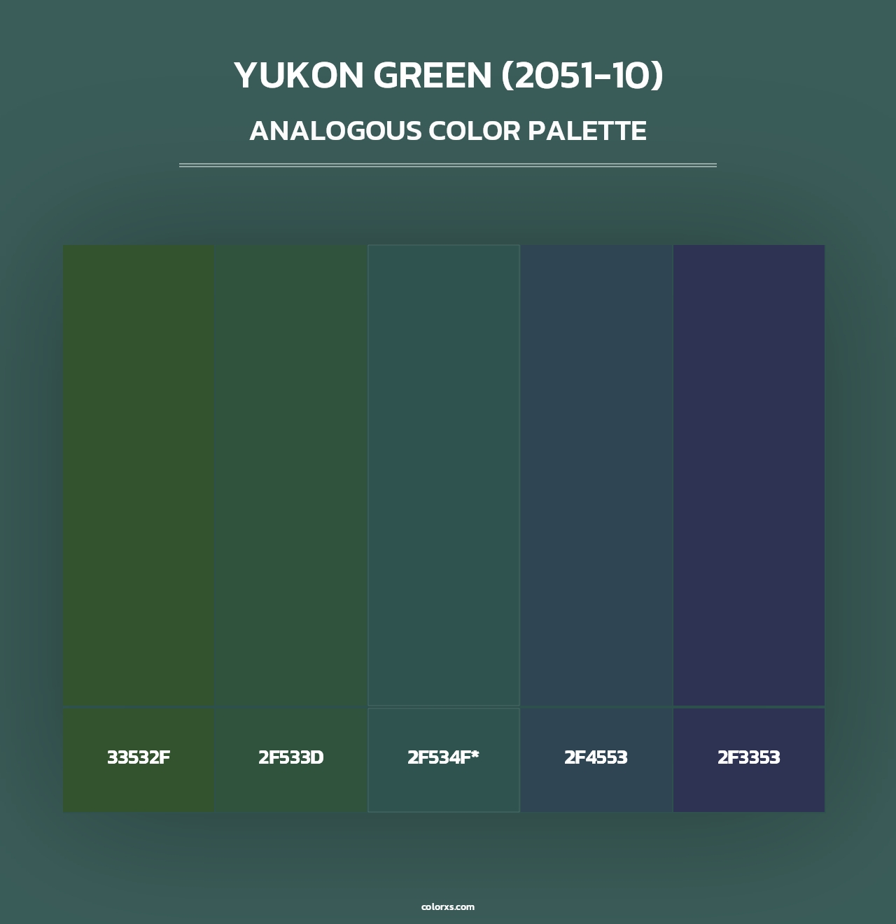 Yukon Green (2051-10) - Analogous Color Palette