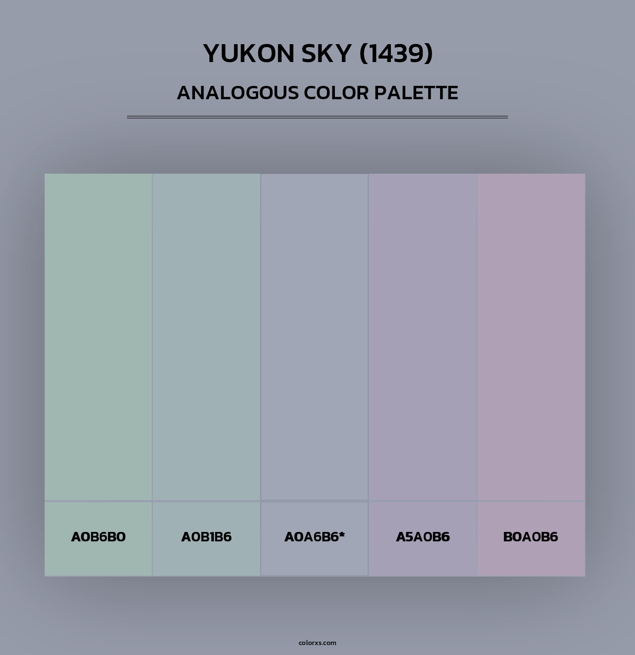 Yukon Sky (1439) - Analogous Color Palette