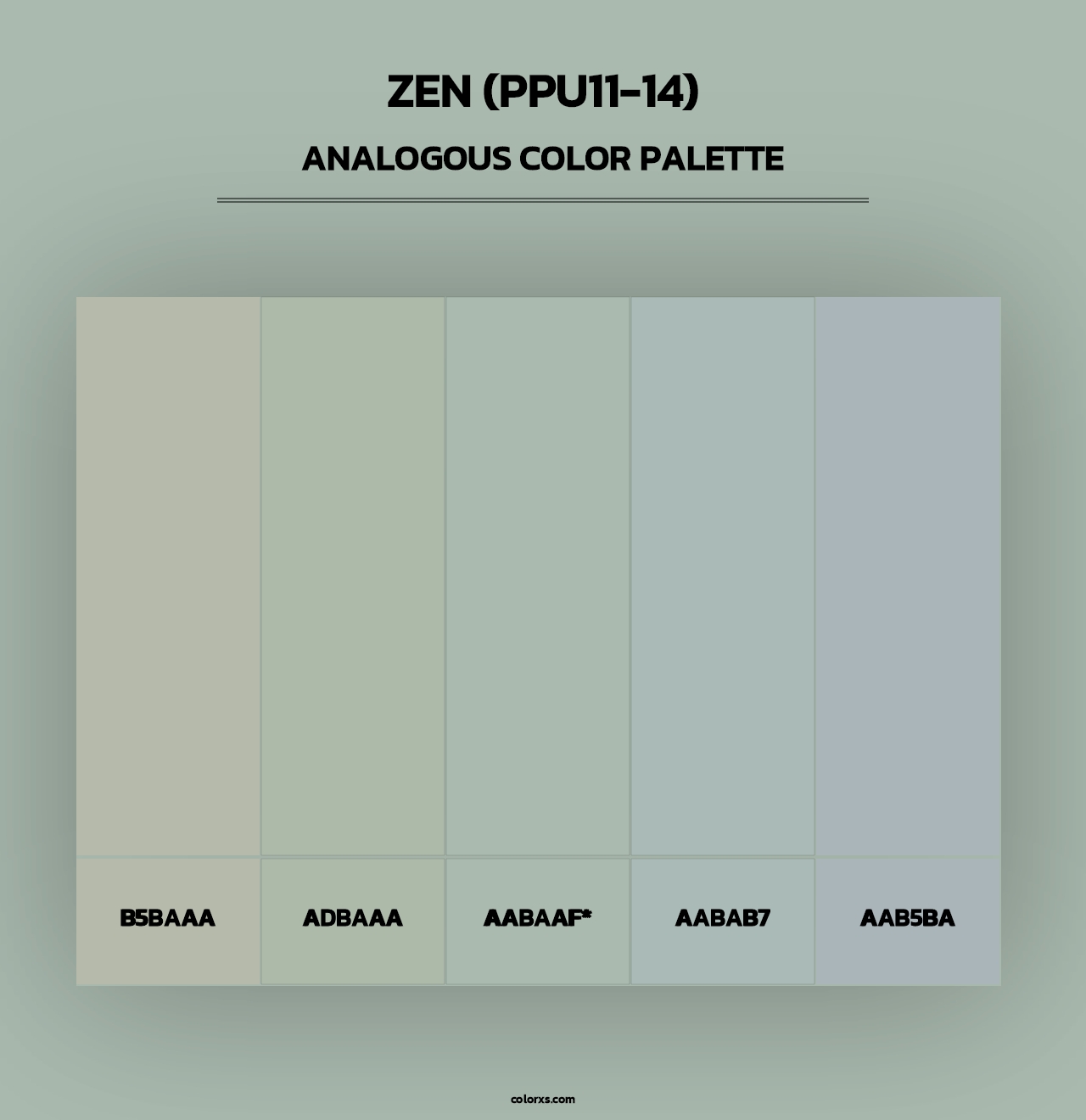 Zen (PPU11-14) - Analogous Color Palette