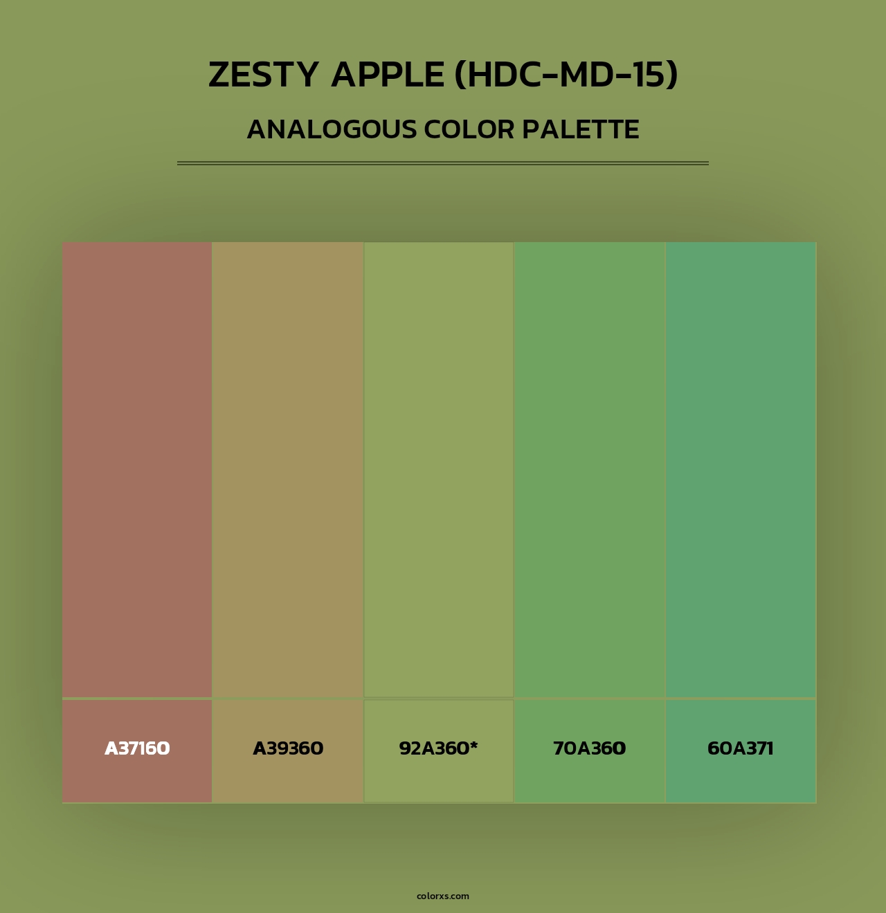 Zesty Apple (HDC-MD-15) - Analogous Color Palette