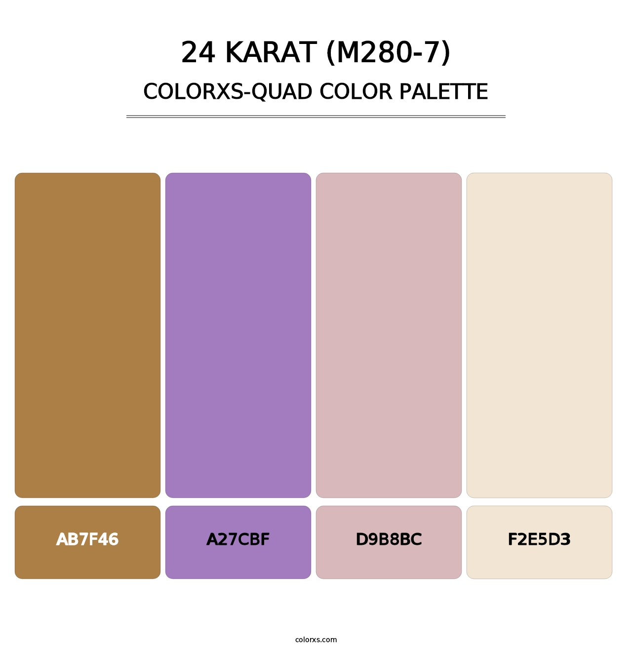 24 Karat (M280-7) - Colorxs Quad Palette