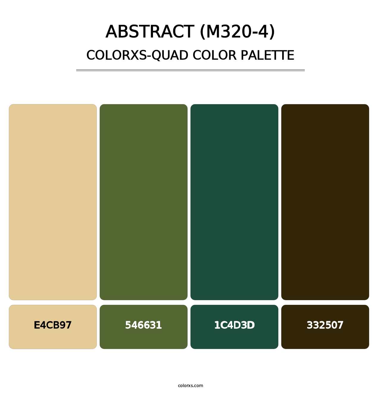 Abstract (M320-4) - Colorxs Quad Palette
