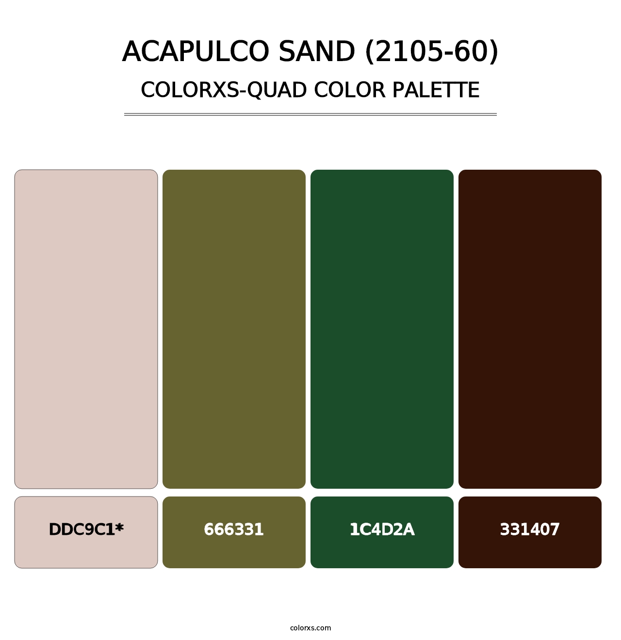 Acapulco Sand (2105-60) - Colorxs Quad Palette