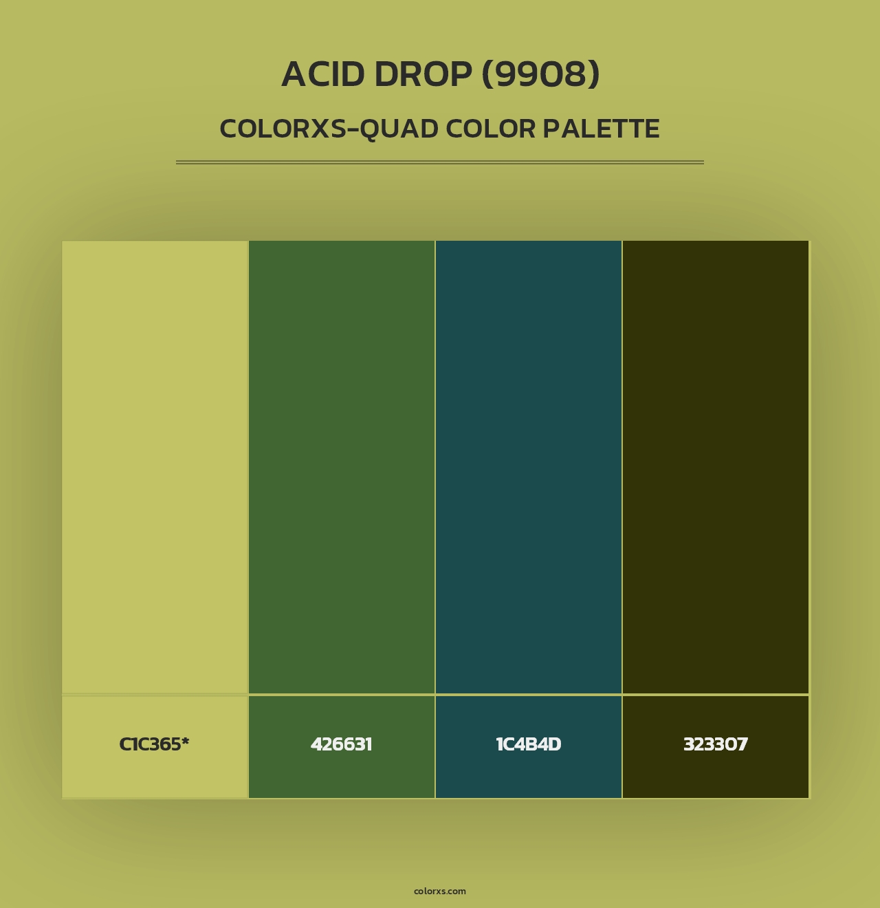 Acid Drop (9908) - Colorxs Quad Palette