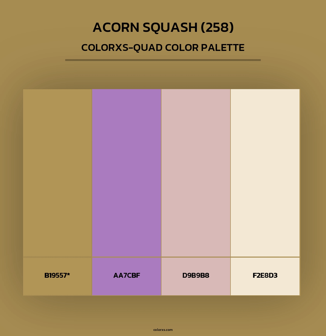 Acorn Squash (258) - Colorxs Quad Palette