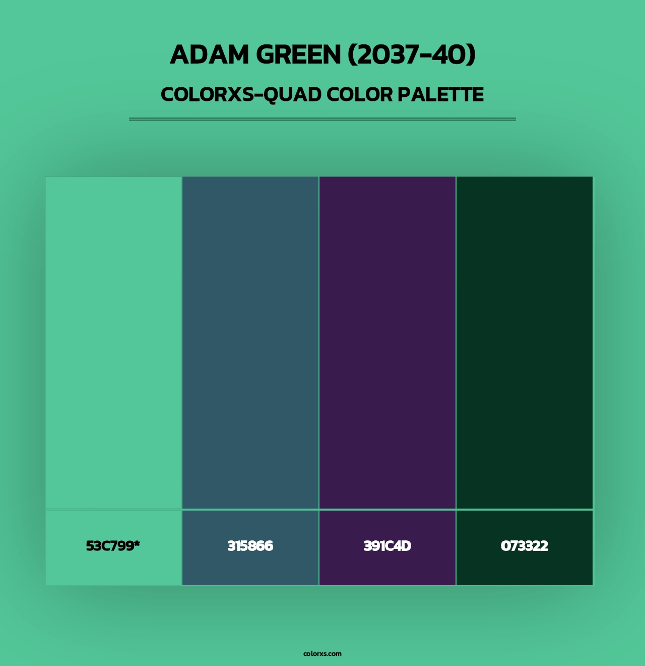 Adam Green (2037-40) - Colorxs Quad Palette