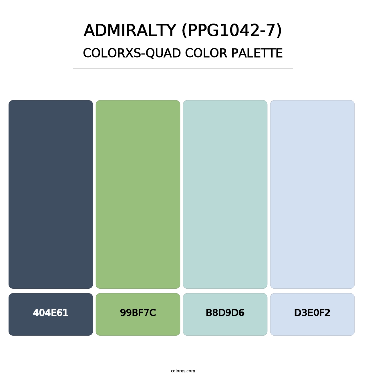 Admiralty (PPG1042-7) - Colorxs Quad Palette