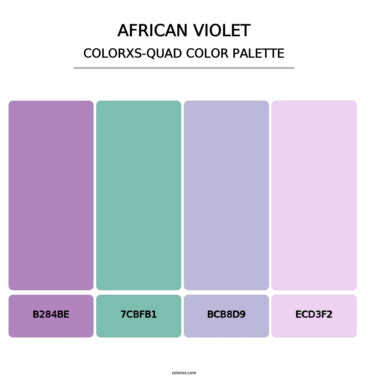 African Violet - Colorxs Quad Palette
