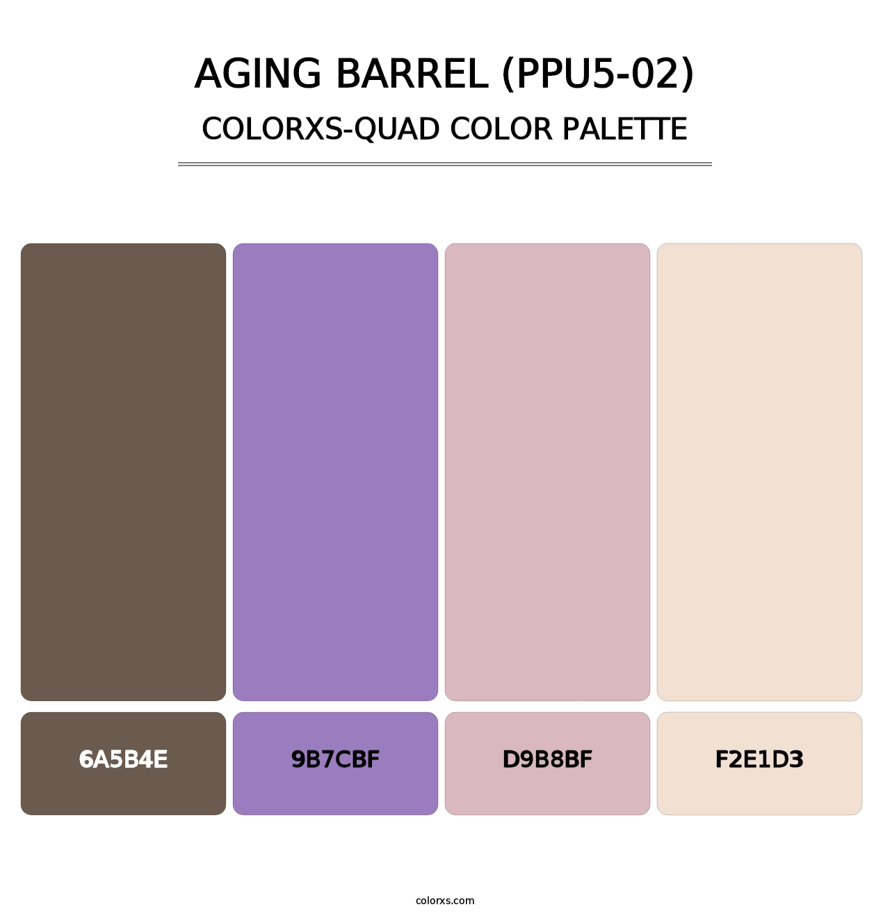 Aging Barrel (PPU5-02) - Colorxs Quad Palette