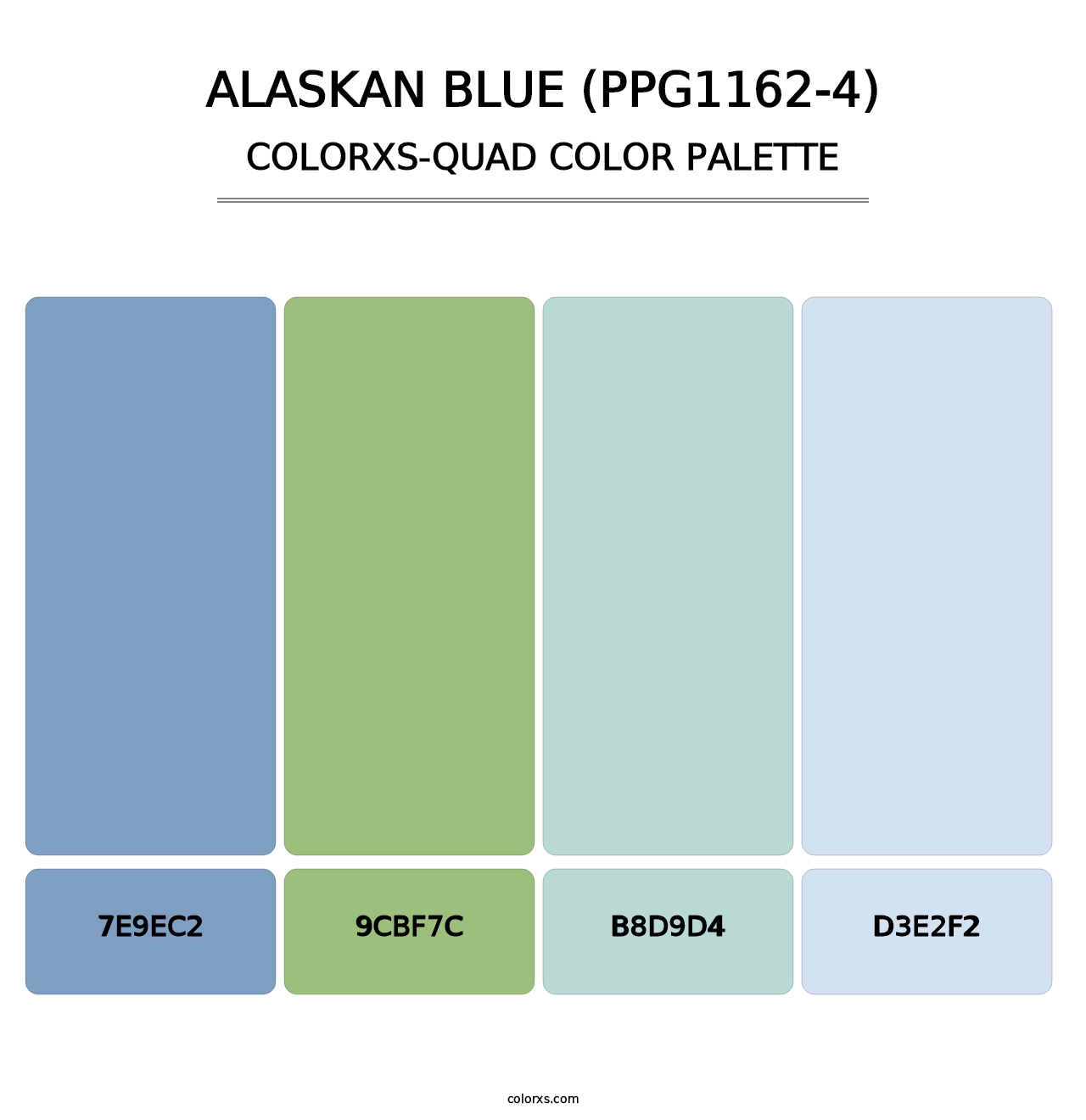 Alaskan Blue (PPG1162-4) - Colorxs Quad Palette