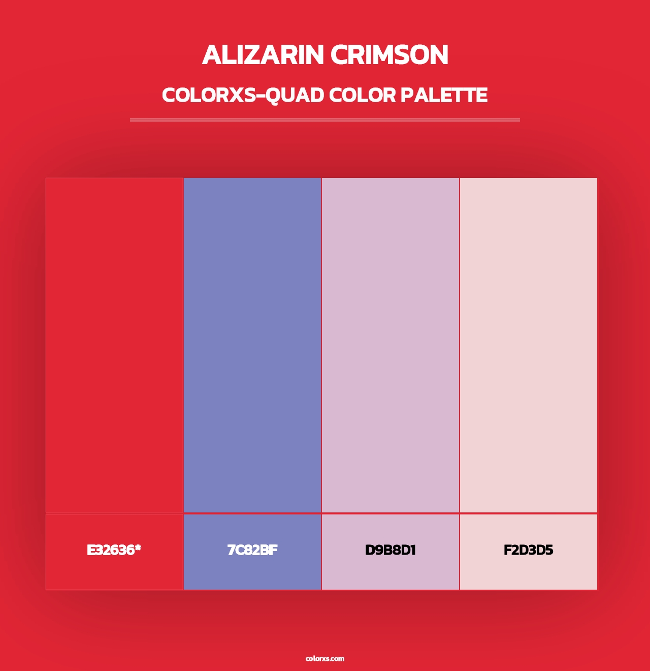 Alizarin Crimson - Colorxs Quad Palette