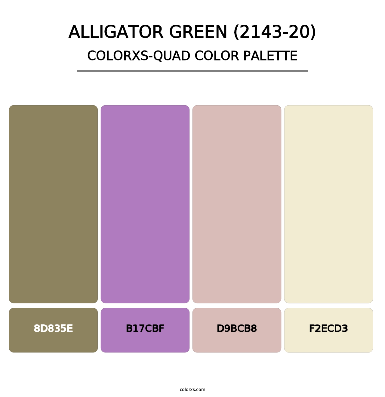 Alligator Green (2143-20) - Colorxs Quad Palette