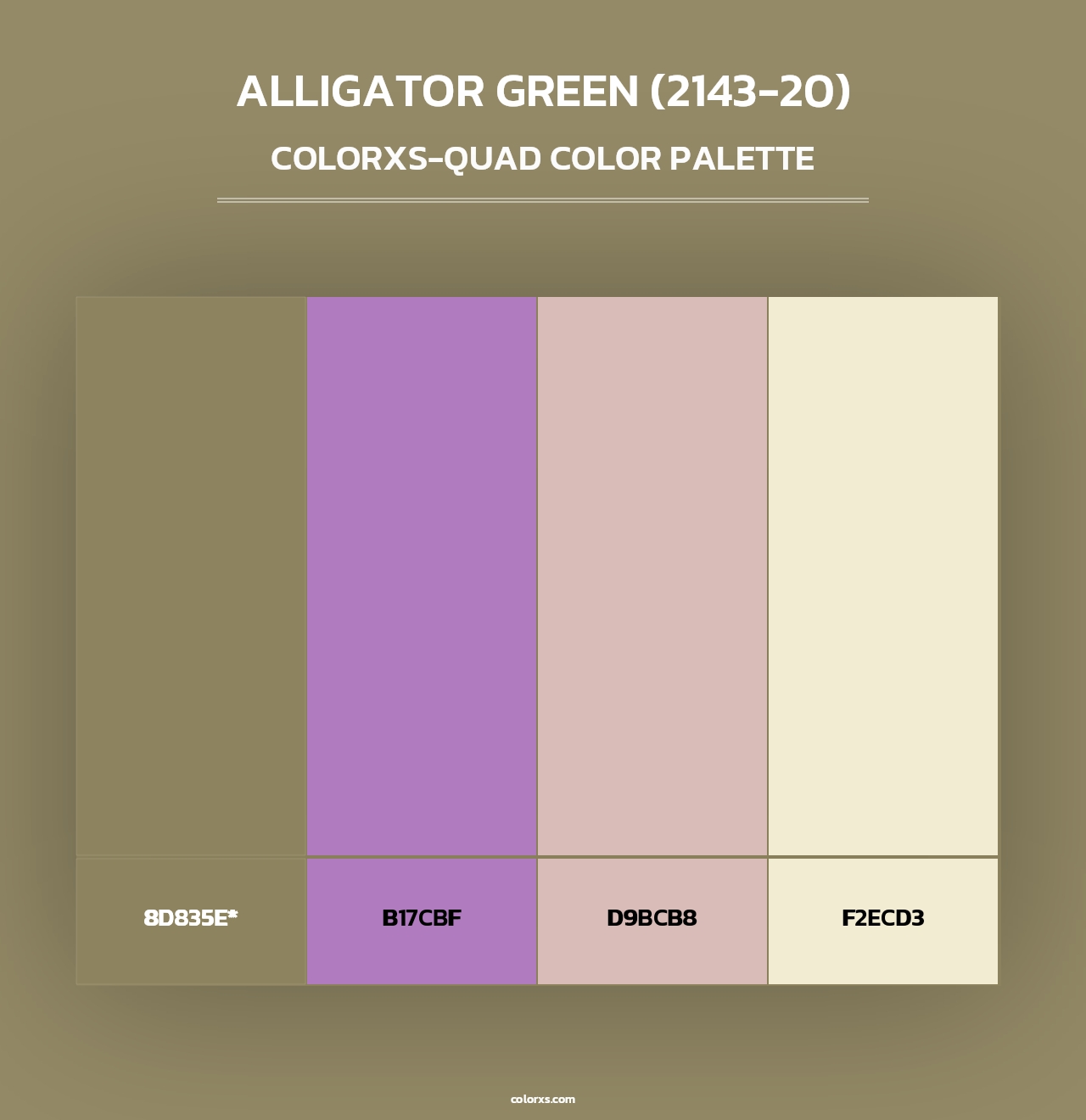Alligator Green (2143-20) - Colorxs Quad Palette