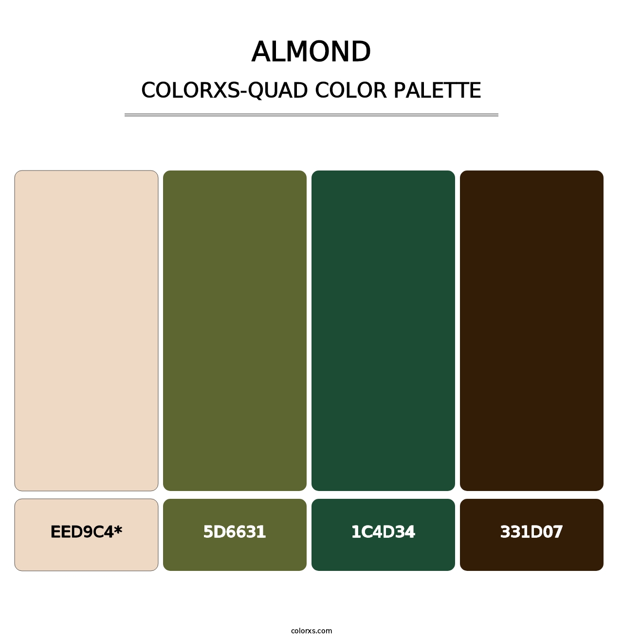 Almond - Colorxs Quad Palette