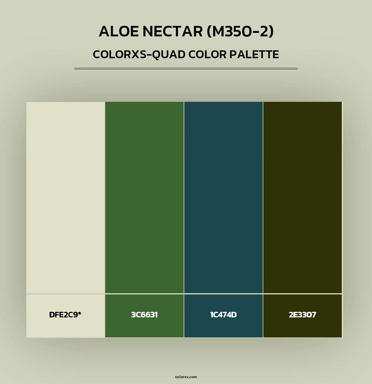 Aloe Nectar (M350-2) - Colorxs Quad Palette