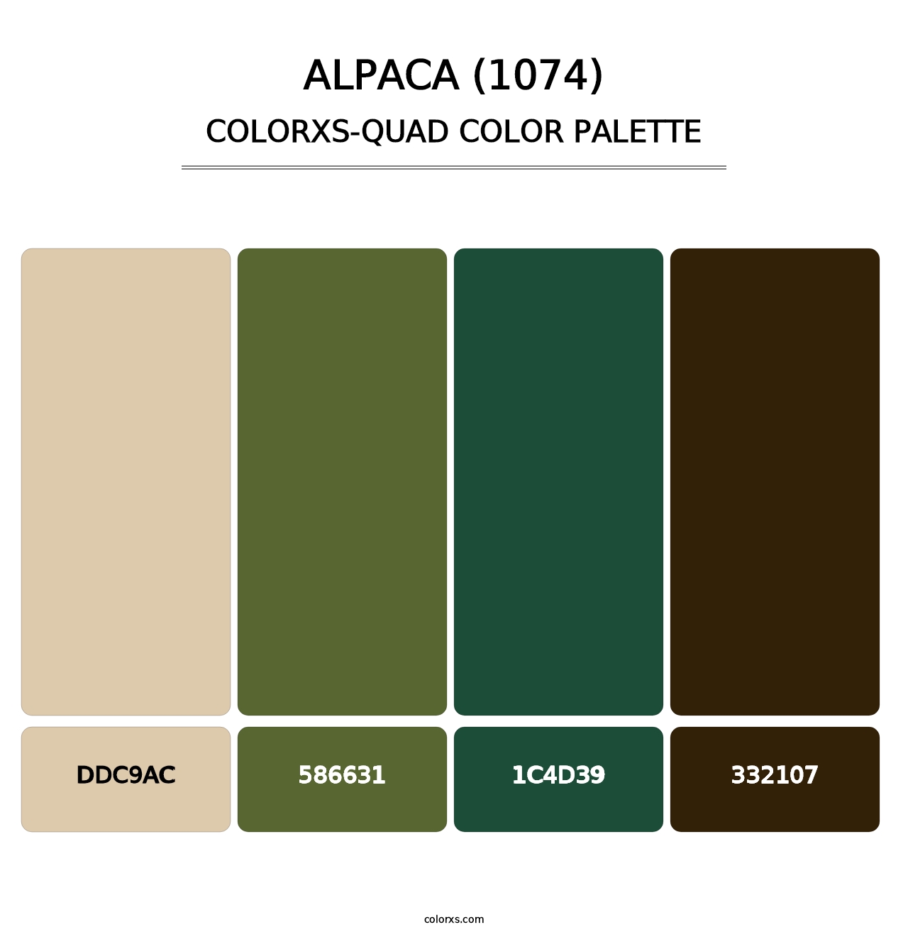 Alpaca (1074) - Colorxs Quad Palette