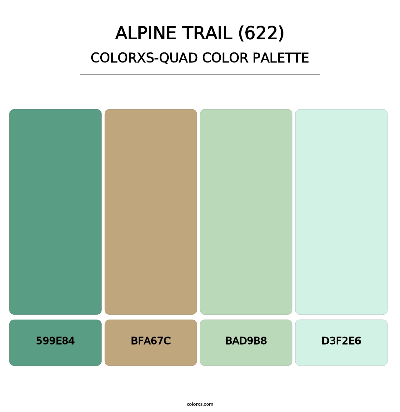 Alpine Trail (622) - Colorxs Quad Palette