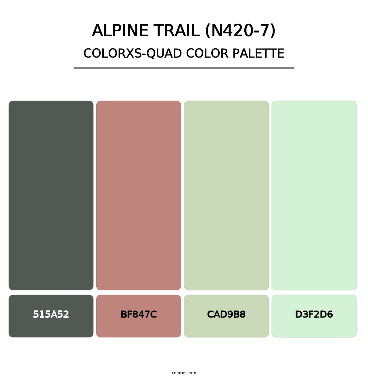 Alpine Trail (N420-7) - Colorxs Quad Palette