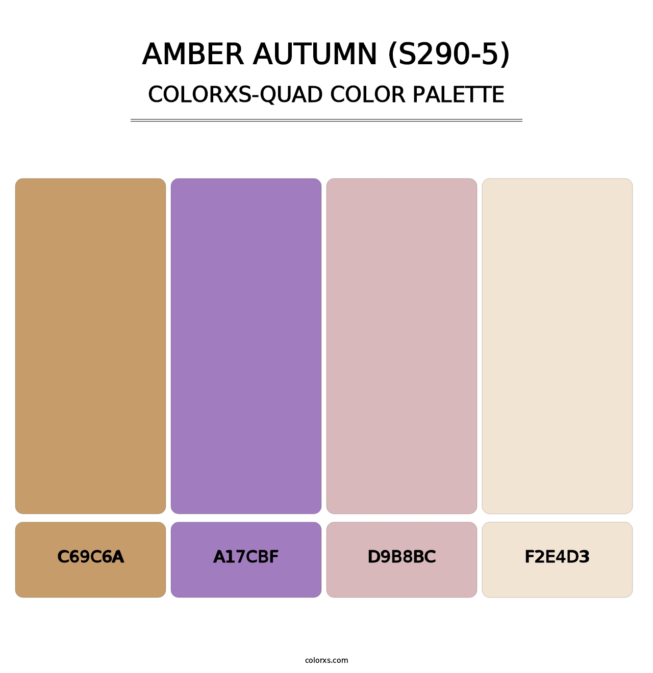 Amber Autumn (S290-5) - Colorxs Quad Palette