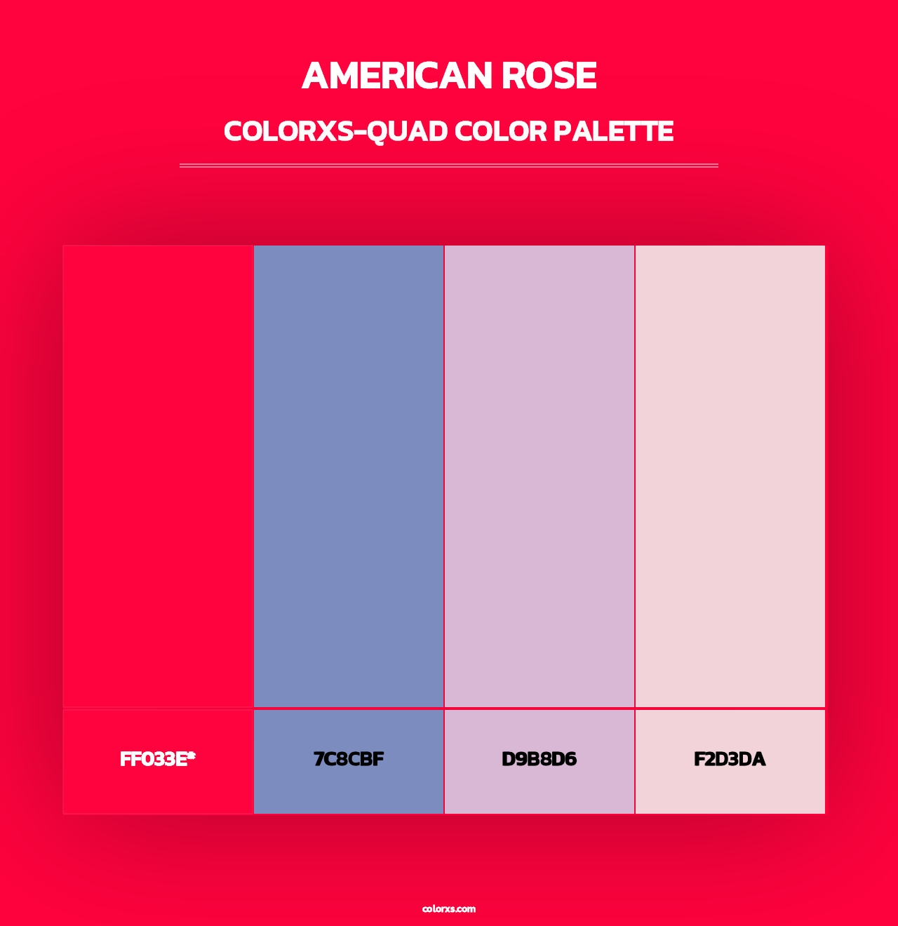 American Rose - Colorxs Quad Palette