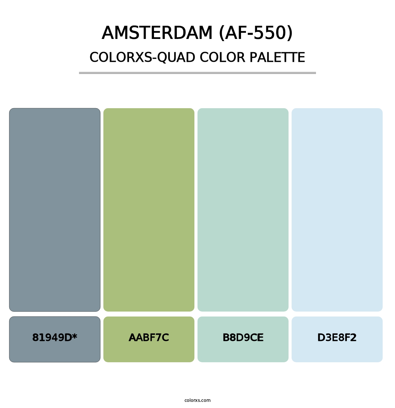 Amsterdam (AF-550) - Colorxs Quad Palette