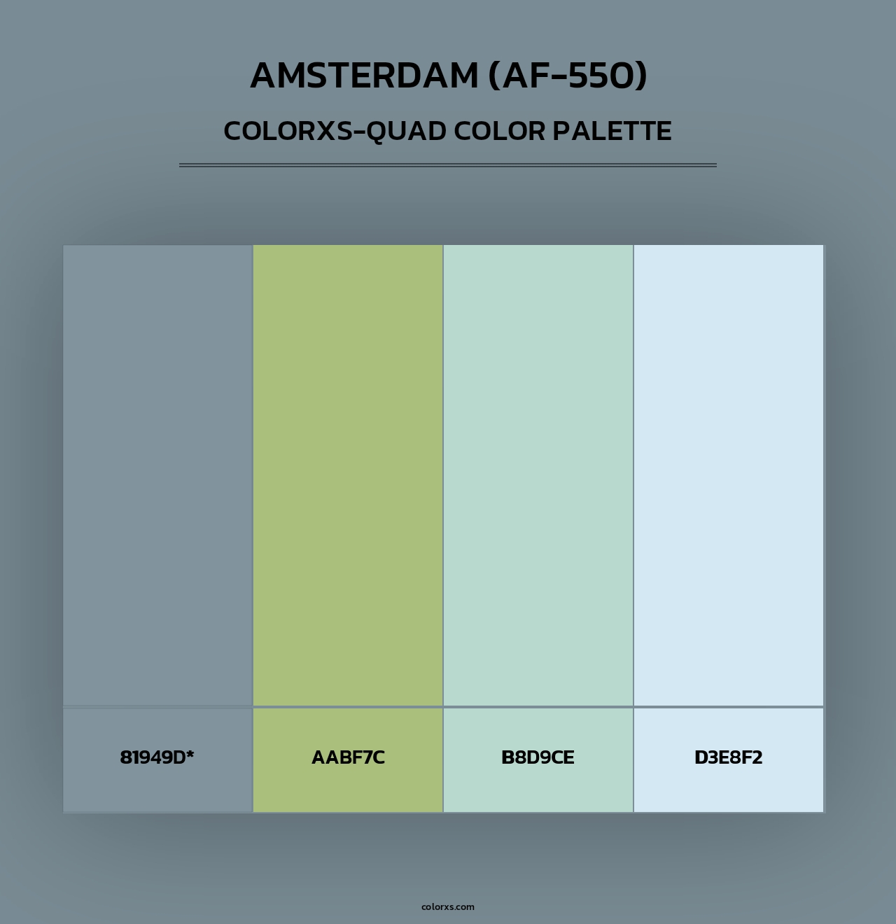 Amsterdam (AF-550) - Colorxs Quad Palette