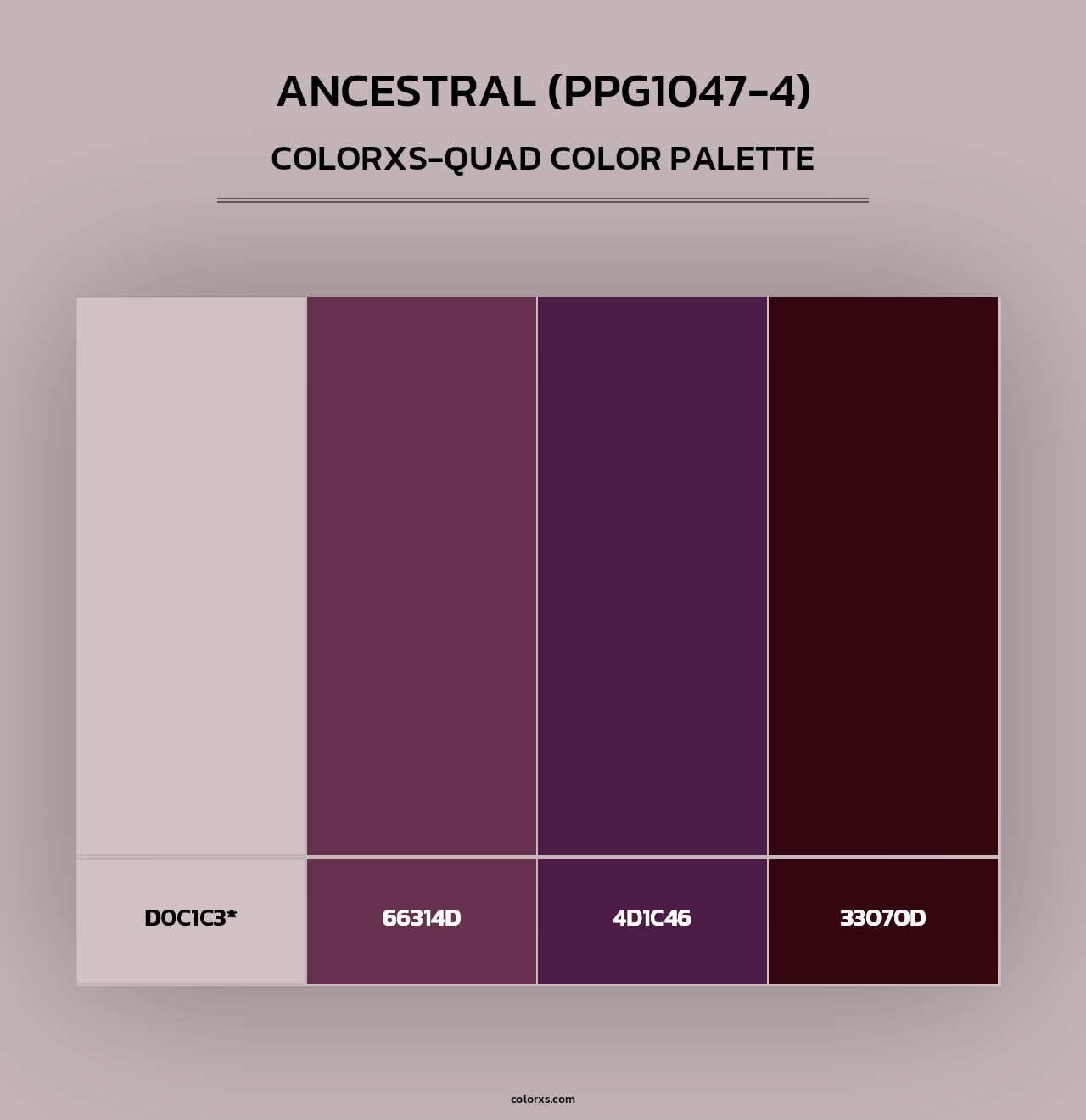 Ancestral (PPG1047-4) - Colorxs Quad Palette