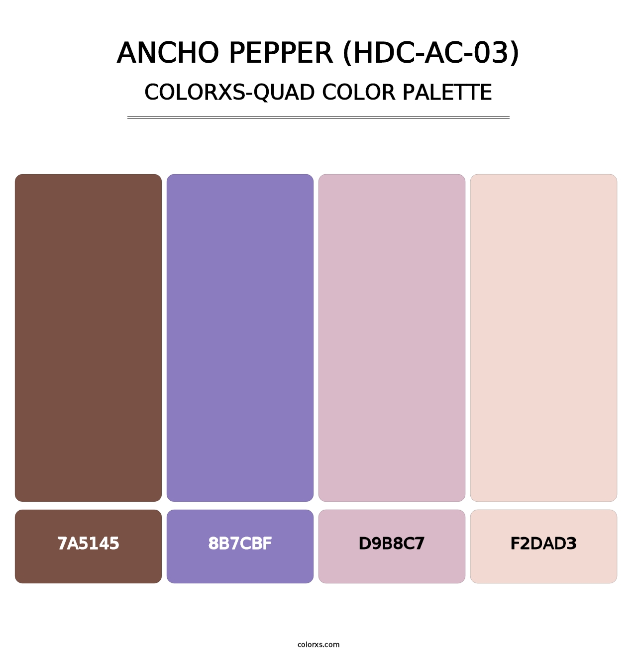 Ancho Pepper (HDC-AC-03) - Colorxs Quad Palette