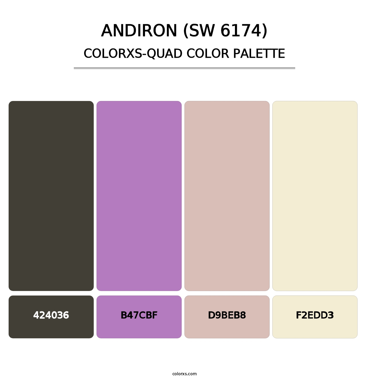 Andiron (SW 6174) - Colorxs Quad Palette