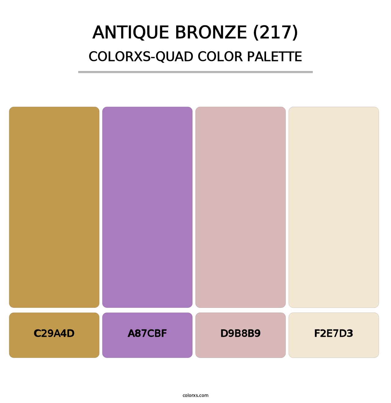 Antique Bronze (217) - Colorxs Quad Palette