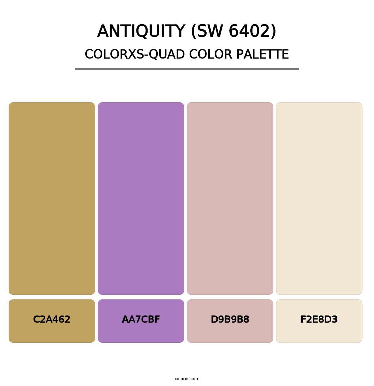 Antiquity (SW 6402) - Colorxs Quad Palette