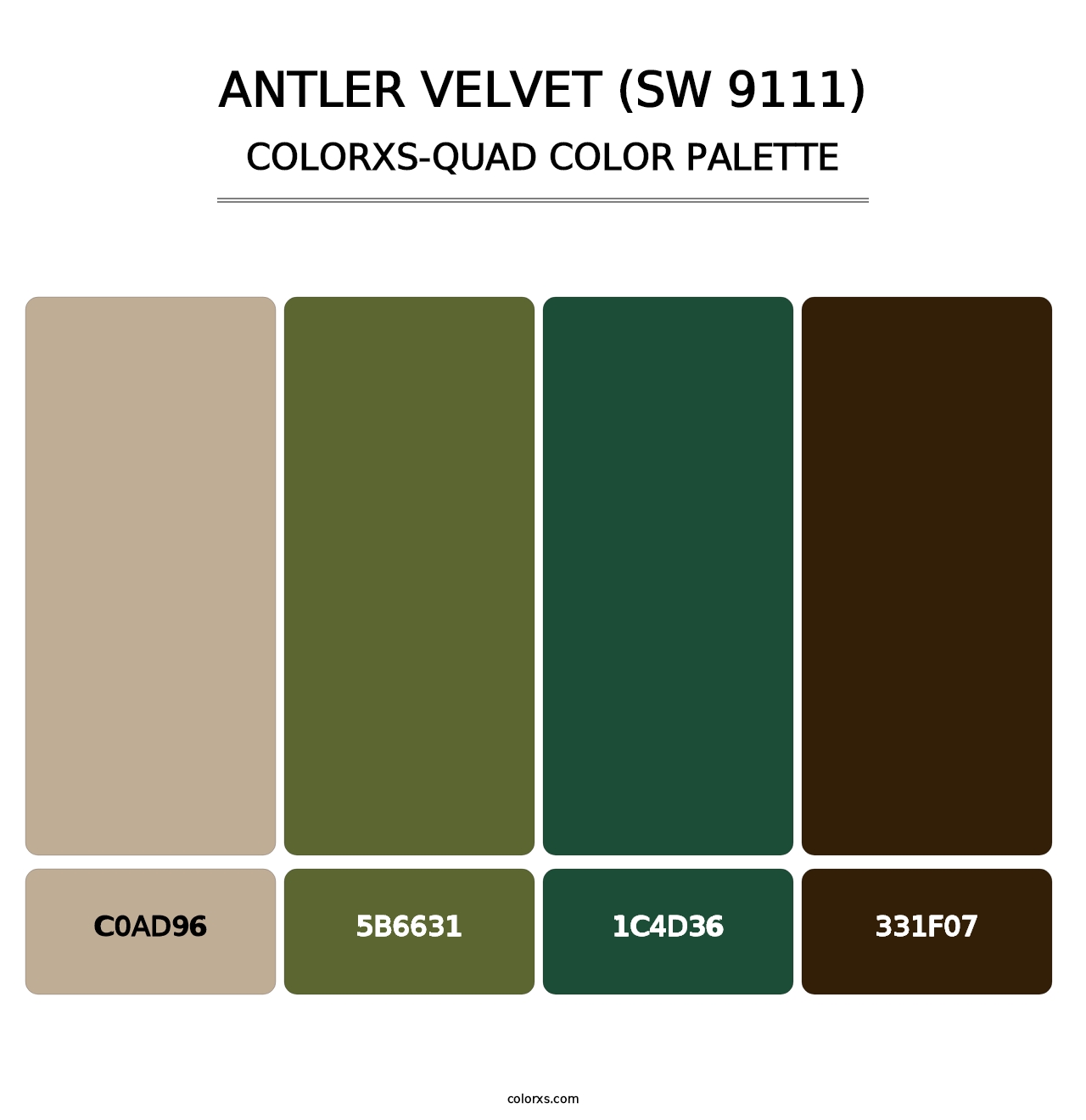 Antler Velvet (SW 9111) - Colorxs Quad Palette
