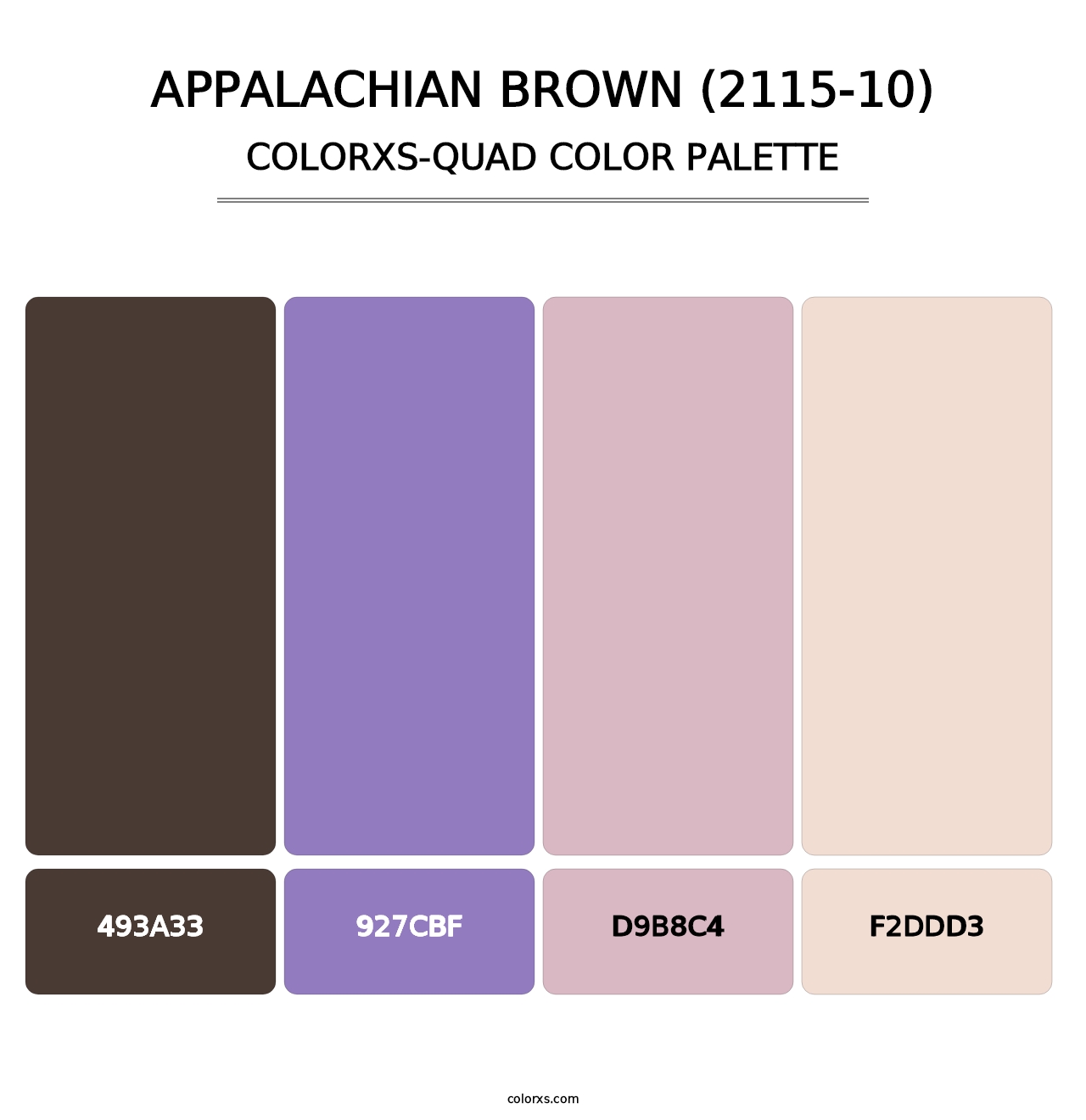 Appalachian Brown (2115-10) - Colorxs Quad Palette