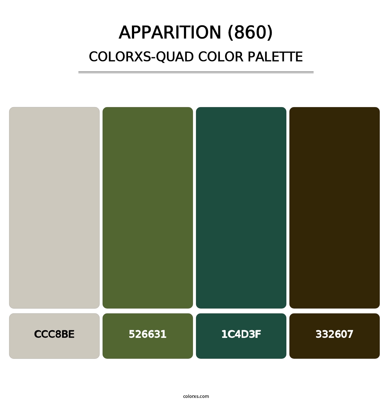Apparition (860) - Colorxs Quad Palette