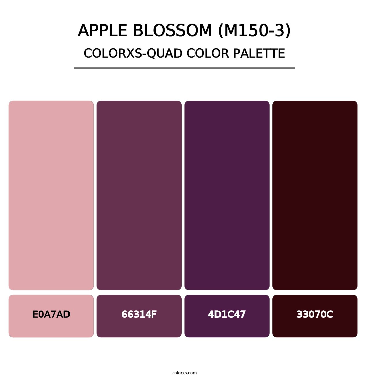 Apple Blossom (M150-3) - Colorxs Quad Palette