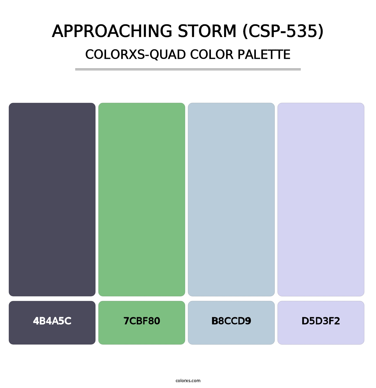 Approaching Storm (CSP-535) - Colorxs Quad Palette