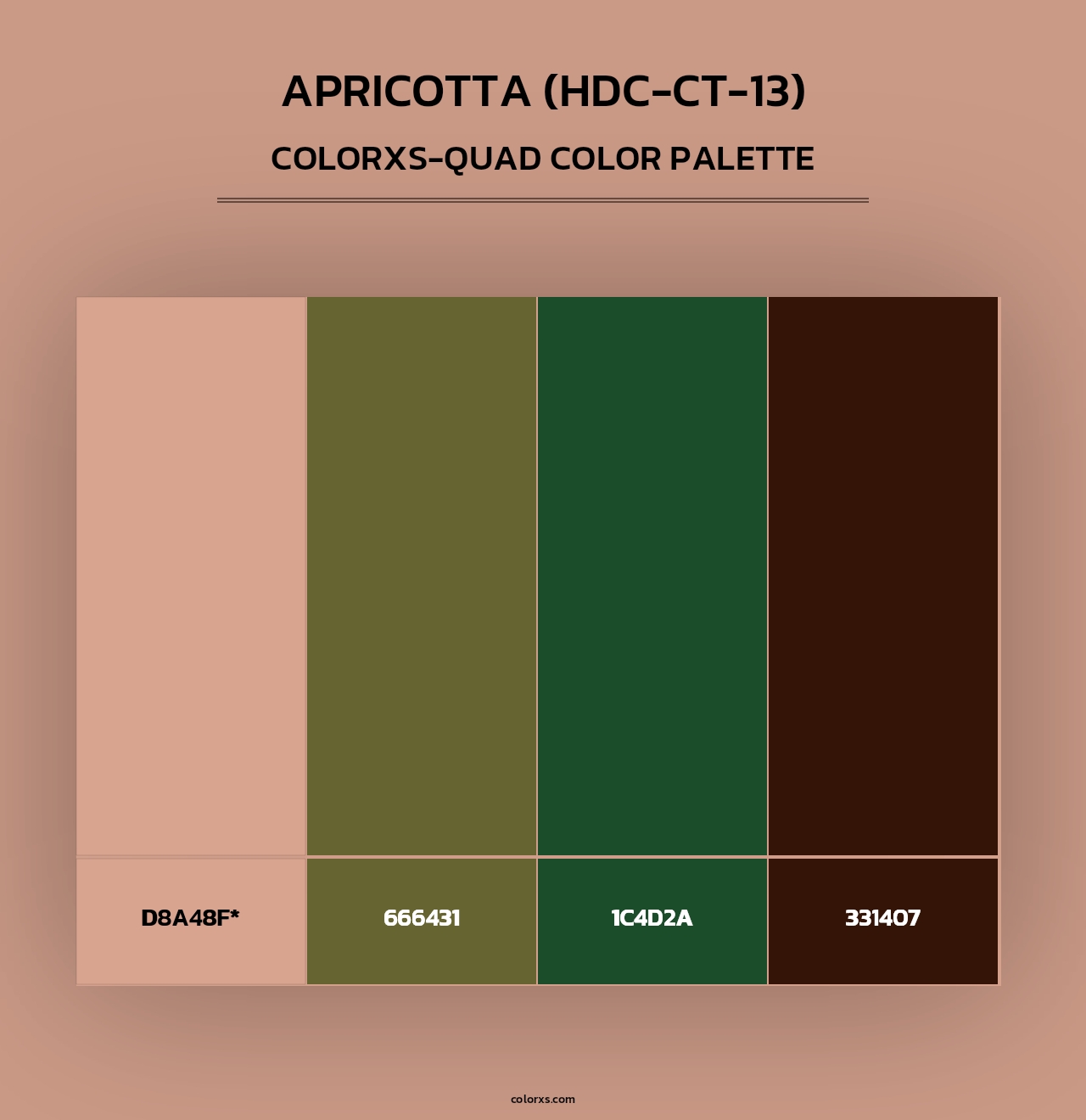 Apricotta (HDC-CT-13) - Colorxs Quad Palette