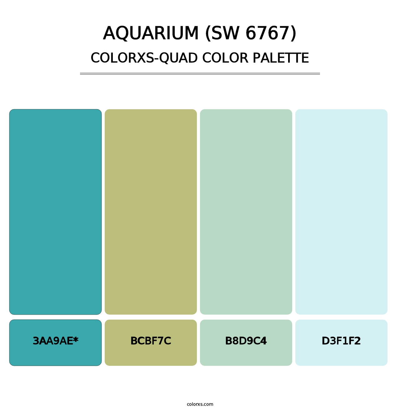 Aquarium (SW 6767) - Colorxs Quad Palette