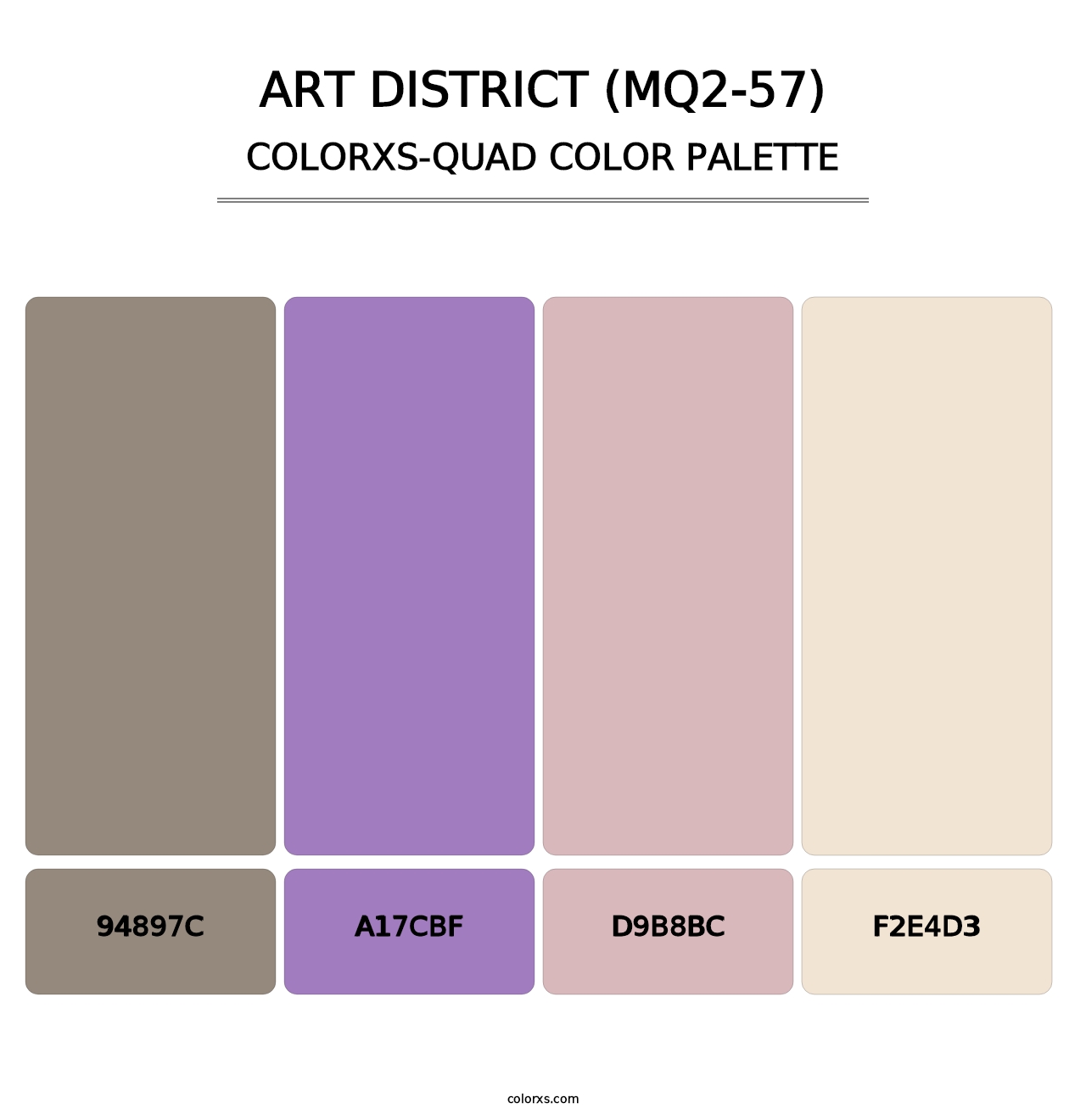 Art District (MQ2-57) - Colorxs Quad Palette