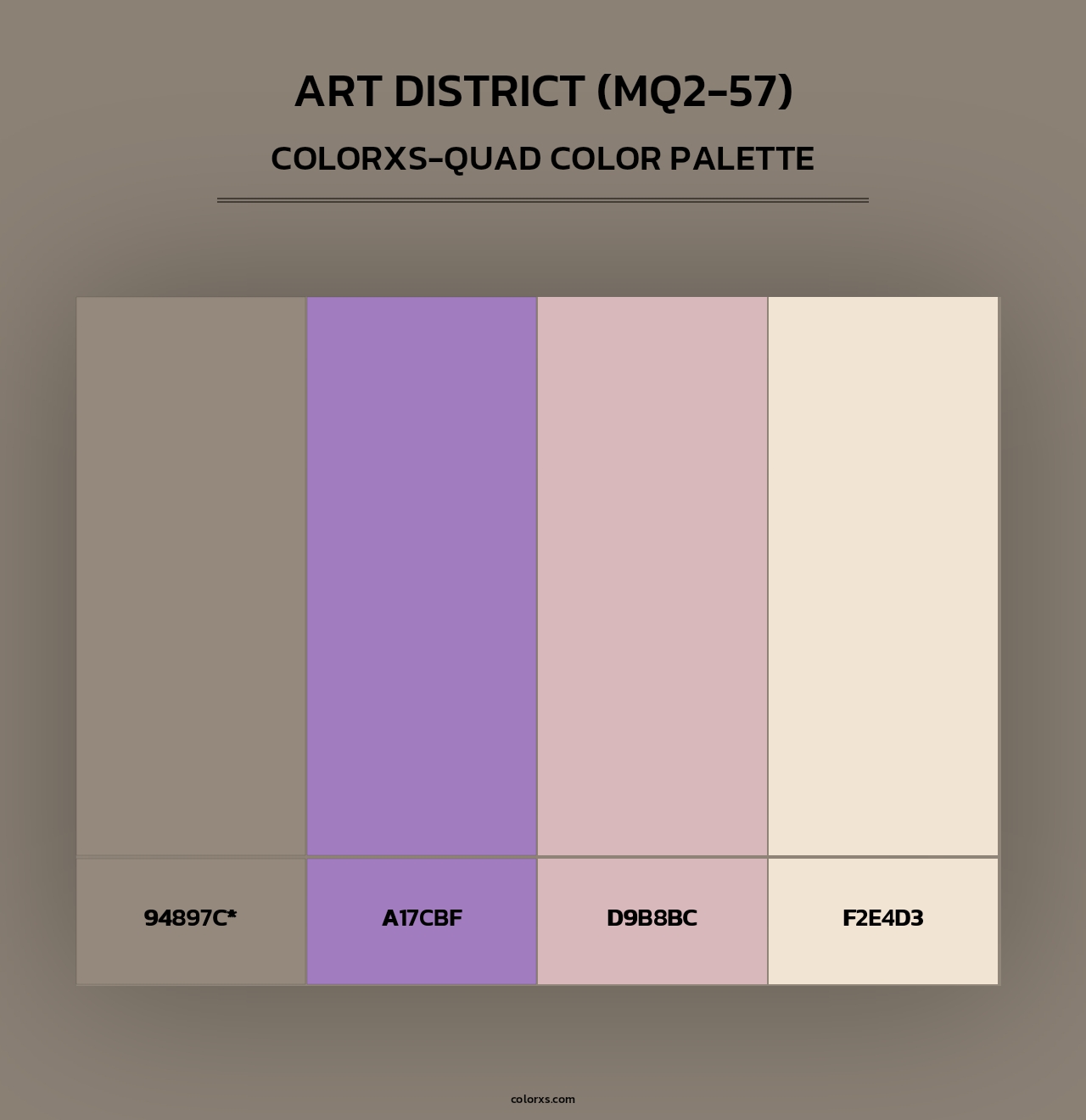 Art District (MQ2-57) - Colorxs Quad Palette