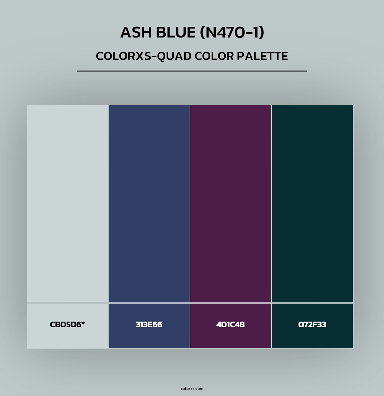 Ash Blue (N470-1) - Colorxs Quad Palette