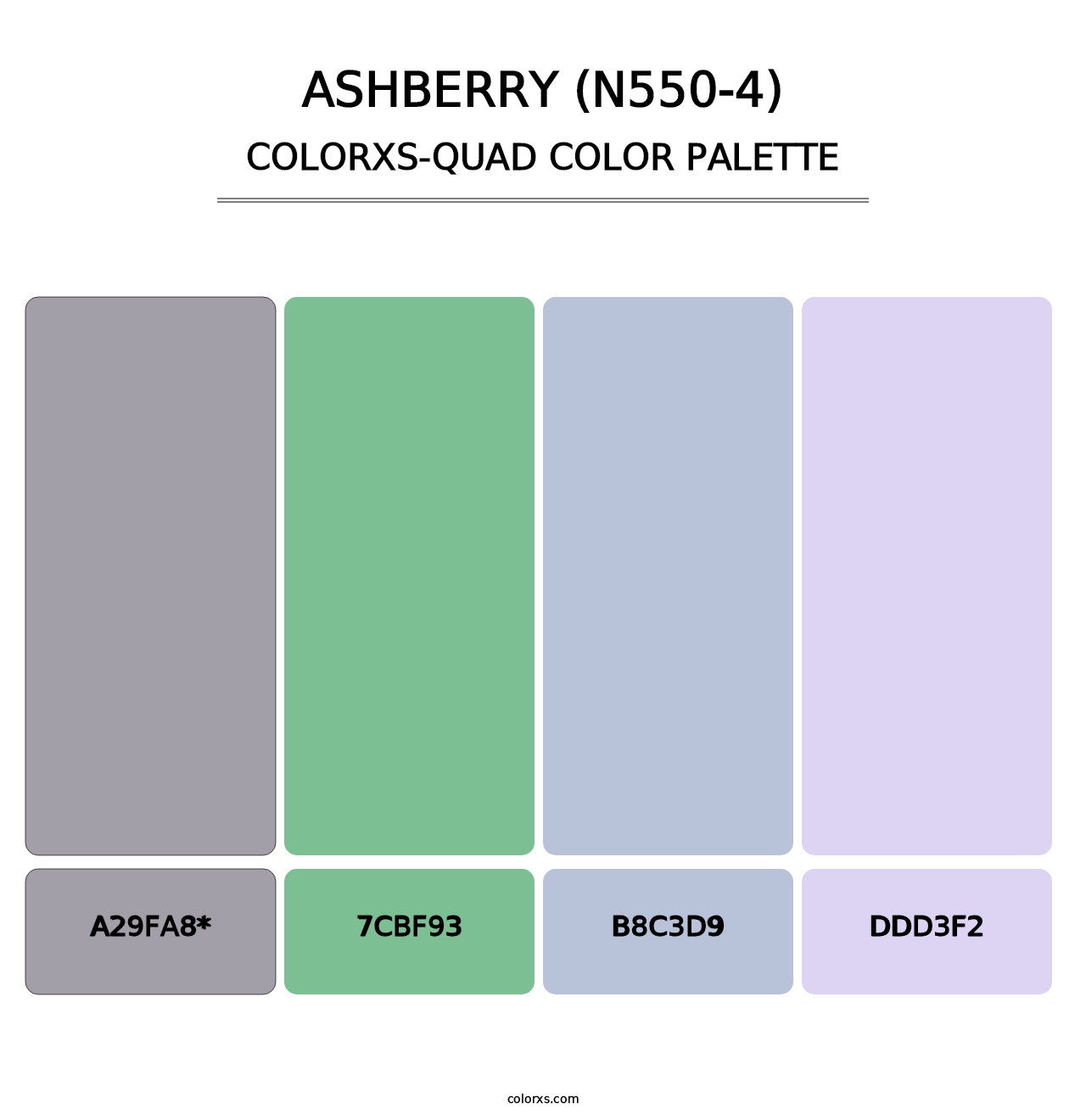 Ashberry (N550-4) - Colorxs Quad Palette
